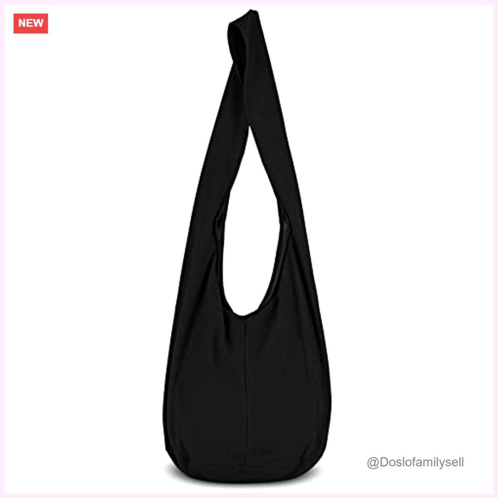 Handmade Cotton Crossbody Bag Lightweight Boho Travel Purse with Zipper - Picture 4 of 7